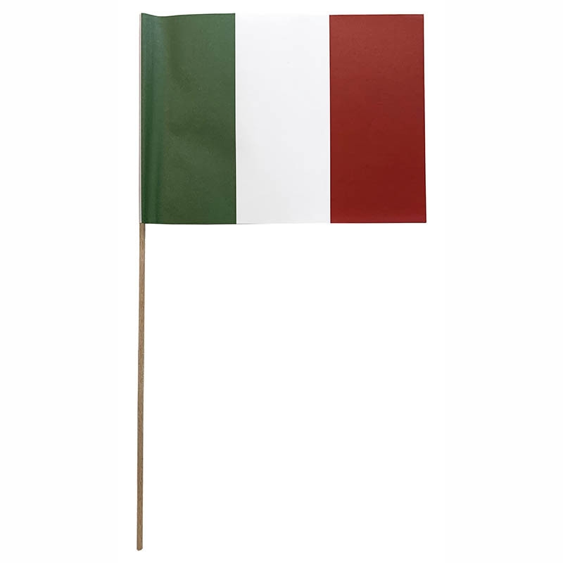 Flagga på träpinne, Italien