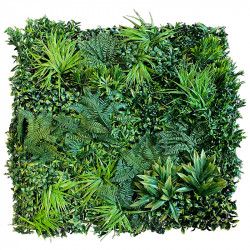 Bladmix platta, skogsbotten, UV, 100x100cm, konstgjord växt