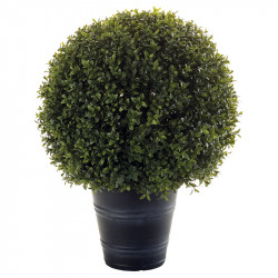 Boxwood i kruka, UV, 53cm, konstgjord växt