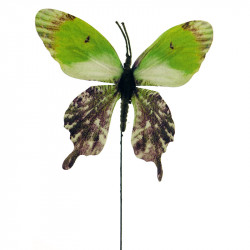 Fjäril på stjälk, 10cm, konstgjord fjäril