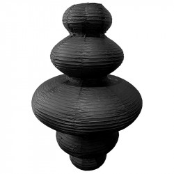 Rispappers lampskärm, svart, 75cm