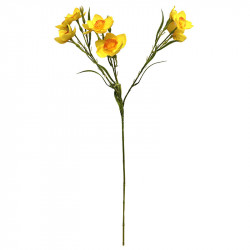 Påsklilja-gren, Gul, 72 cm, konstgjord blomma