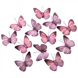 Fjärilar, 12 st. m klips