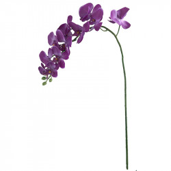 Orkidé på stjälk, 103cm lila, konstgjord blomma