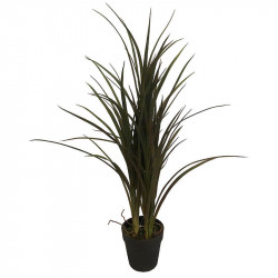 Gräs i svart kruka, UV-skyddat 90 cm, konstgräs