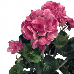 Pelargonie, 35 cm Rosa, konstgjord bukett