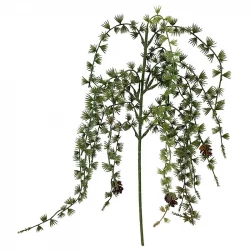 Lärkgren m grankottar, 80cm, konstgjord växt