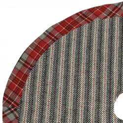 Julgransmatta, rund med mönster, 100 cm
