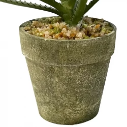 Aloe vera i kruka, 18cm, konstgjord växt