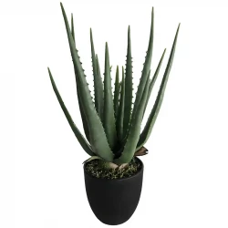 Aloe Vera-växt i kruka, 40cm, konstgjord växt