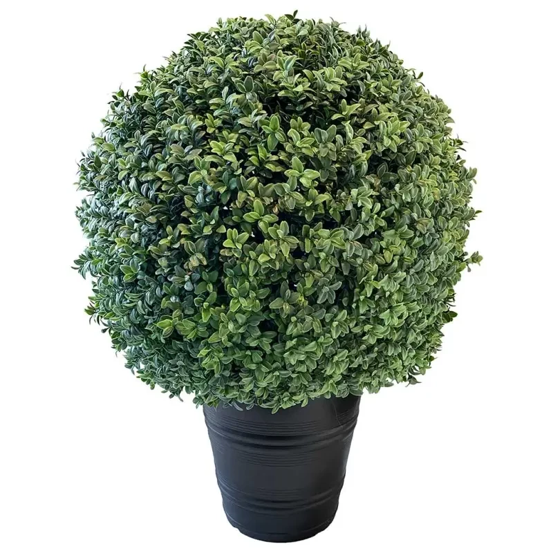 Boxwood i kruka, Ø50cm, UV, konstgjord växt