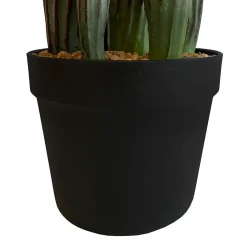 Kaktus i svart kruka, 63 cm, konstgjord växt