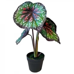 Begonia i kruka, 58cm. UV, konstgjord växt