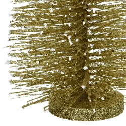 Julgran i guld med glitter, 30cm, konstgjord julgran