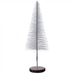 Julgran med glitter, 20 cm, konstgjort träd
