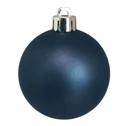 Julkulor, mörkblå, 6cm, 12st./förpackning