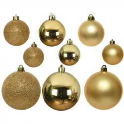 Julkulor, guld, 4-6cm, 30st/förp