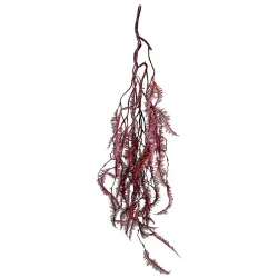 Ormbunke hängväxt, röd, 99cm, konstgjord växt