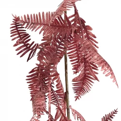 Ormbunke, mörkrosa, 90cm, konstgjord växt