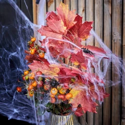 Spindelväv med 6 spindlar, halloween