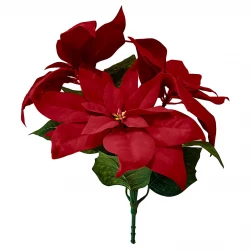 Julstjärna, röd, 32cm, konstgjord blomma