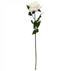 Ros Dijon Vit 64cm, konstgjord blomma