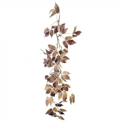 Bokbladsranka, 122cm, gyllenbrun, konstgjord växt