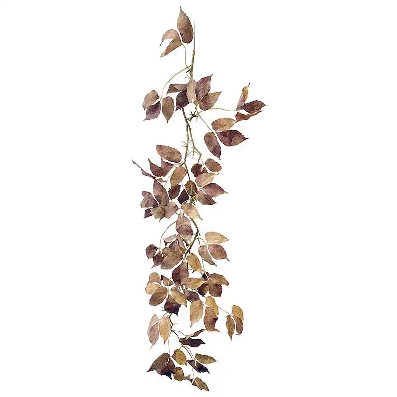 Bokbladsranka, 122cm, gyllenbrun, konstgjord växt