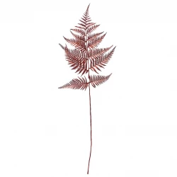 Ormbunke, metallisk röd, 80cm, Konstgjord växt