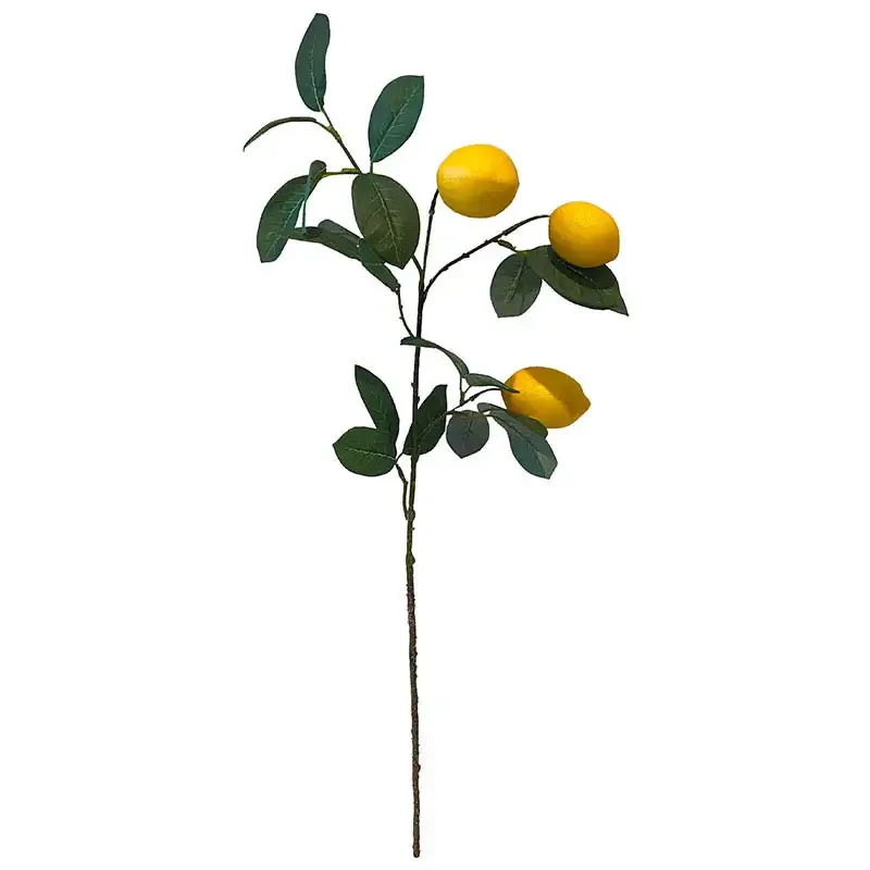 Citrongren, 3 citroner, 74cm, konstgjord gren