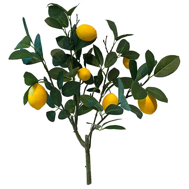 Citrongren, 7 citroner, 60cm, konstgjord gren