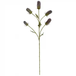 Vävarkarda, Dipsacus sativus, lilla, 90cm, konstgjord planta