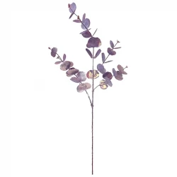 Eukalyptusgren, 85cm, lila/guld, konstgjord gren