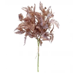 Brun ormbunke, 2 st, 40 cm, konstgjord växt