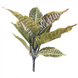 Kroton bukett, randiga blad, 25cm, konstgjord växt