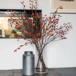 Tranbärsgren, orange, 92cm, konstgjord växt