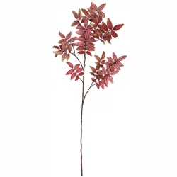 Rönngren, rosa blad, H120cm, konstgjord växt