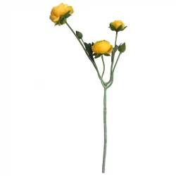 Ranunkelblomma, gul, 48 cm, konstgjord blomma