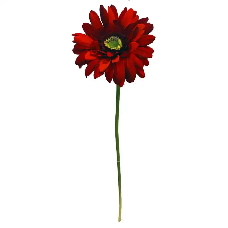 Gerbera på stjälk 48 cm Röd, Konstgjord blomma