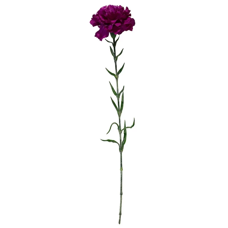 Nejlika på stjälk, 67cm, lila, konstgjord blomma