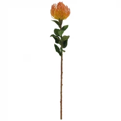 Proteablomma, 74cm, gul/orange, konstgjord blomma