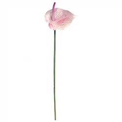 Flamingoblomma, ljusrosa, 45 cm, konstgjord blomma