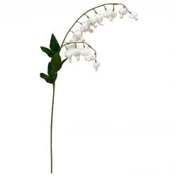 Hjärtblomma på stjälk, kräm, 86cm, konstgjord blomma