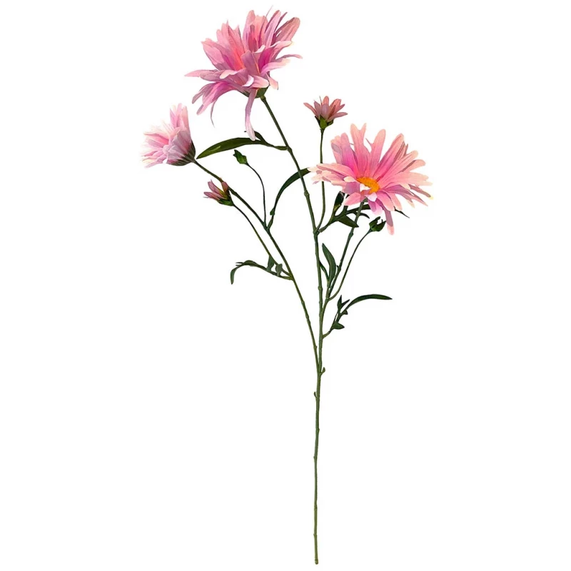 Asters på stjälk, pink/vit, 70cm, konstgjord blomma