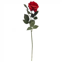 Ros Dijon, Röd,  64cm, konstgjord blomma