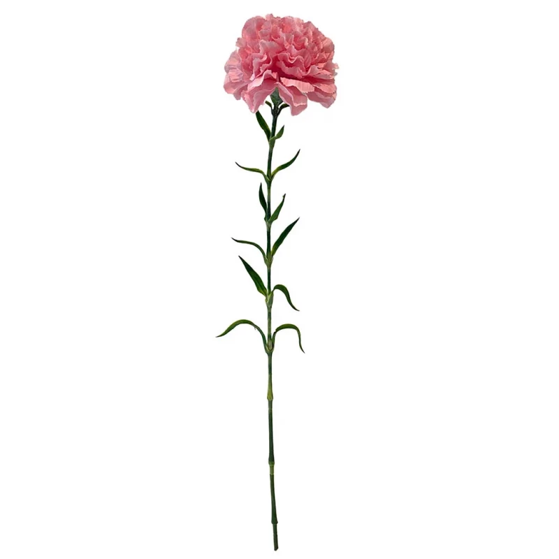 Nejlika på stjälk, 67cm, pink, konstgjord blomma
