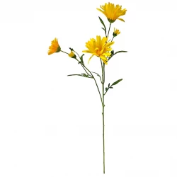 Asters på stjälk, gul, 70cm, konstgjord blomma