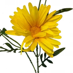 Asters på stjälk, gul, 70cm, konstgjord blomma
