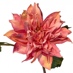 Dahlia på stjälk, rosa, 52cm, konstgjord blomma