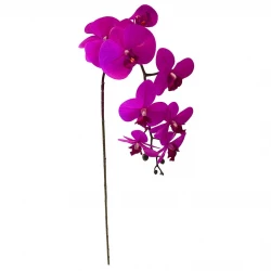 Orkidé på stjälk, fuchsia, 108cm, konstgjord blomma